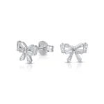 Aros plata 925 lazo circones baguette — silverglam Aros plata 925 lazo circones baguette — silverglam