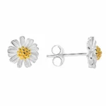 Aros plata 925 pequeñas margaritas — silverglam Aros plata 925 pequeñas margaritas — silverglam