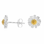 Aros de plata 925 pequeñas margaritas derecha Aros de plata 925 pequeñas margaritas derecha