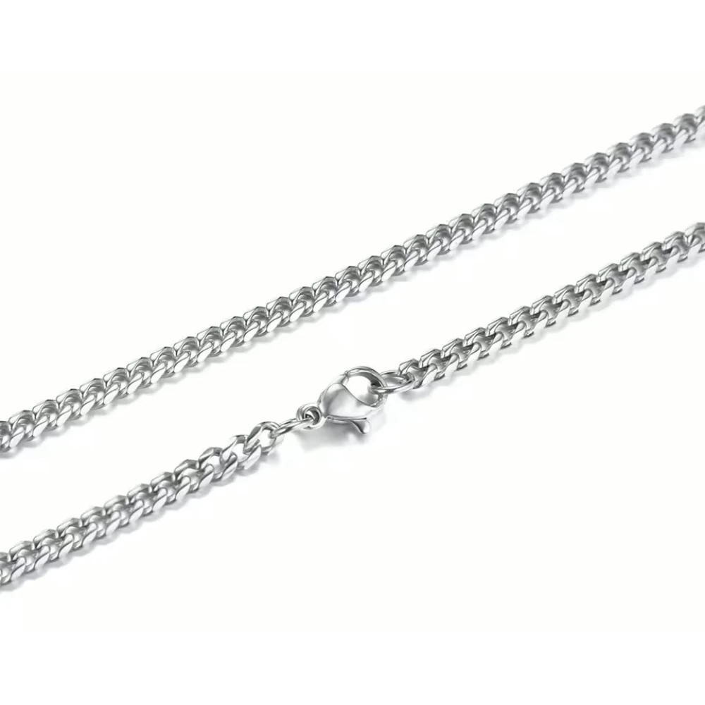 Cadena miami cuban 3 mm 60 cm — silverglam Cadena miami cuban 3 mm 60 cm — silverglam