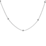 Cadena tourbillon con esferas plata 925 50 cm — silverglam Cadena tourbillon con esferas plata 925 50 cm — silverglam