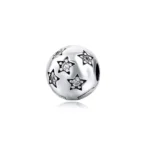 Charm broche circular con estrellas acero — silverglam Charm broche circular con estrellas acero — silverglam