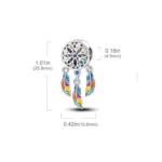 Charm alas con circones medidas Charm alas con circones medidas