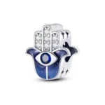 Charm mano de fátima azul circones — silverglam Charm mano de fátima azul circones — silverglam
