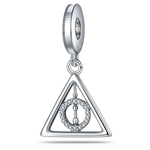 Dije Símbolo Tres Reliquias con Micro Circones — Silverglam Dije Símbolo Tres Reliquias con Micro Circones — Silverglam