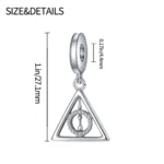 Charm dije símbolo de las tres reliquias detalles Charm dije símbolo de las tres reliquias detalles