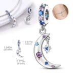 Charm luna con circones caracteristicas Charm luna con circones caracteristicas