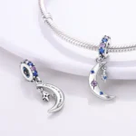 Charm luna con circones pulsera Charm luna con circones pulsera