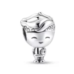 Charm plateado niño skateboard frontal Charm plateado niño skateboard frontal
