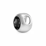 Colgante punto de luz circón negro plata 925 — silverglam Colgante punto de luz circón negro plata 925 — silverglam