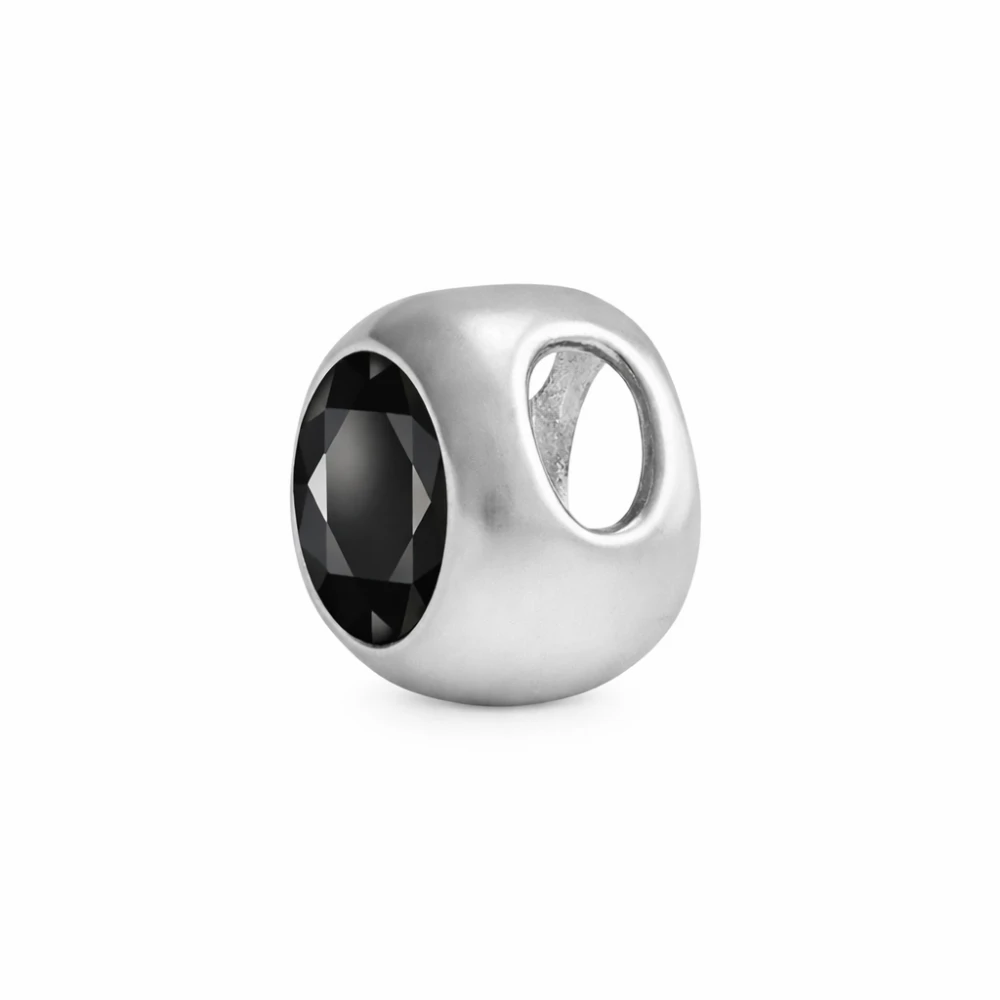 Colgante punto de luz circón negro plata 925 — silverglam Colgante punto de luz circón negro plata 925 — silverglam