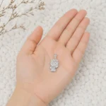 Colgante hello kitty plata 925 con circones mano Colgante hello kitty plata 925 con circones mano
