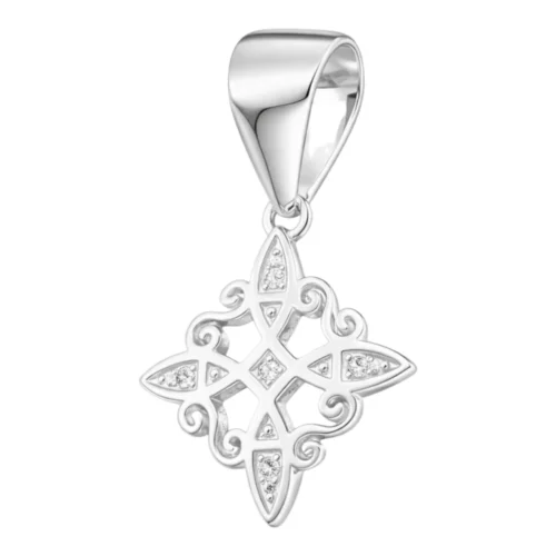 Colgante Nudo de Brujas con Circones Plata 925 — Silverglam Colgante Nudo de Brujas con Circones Plata 925 — Silverglam