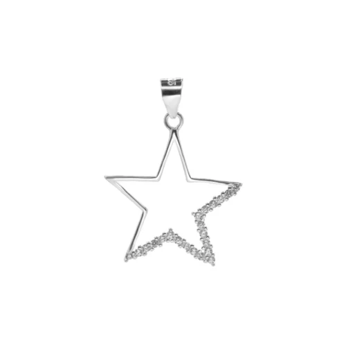 Colgante Estrella con Circones Plata 925 — Silverglam Colgante Estrella con Circones Plata 925 — Silverglam