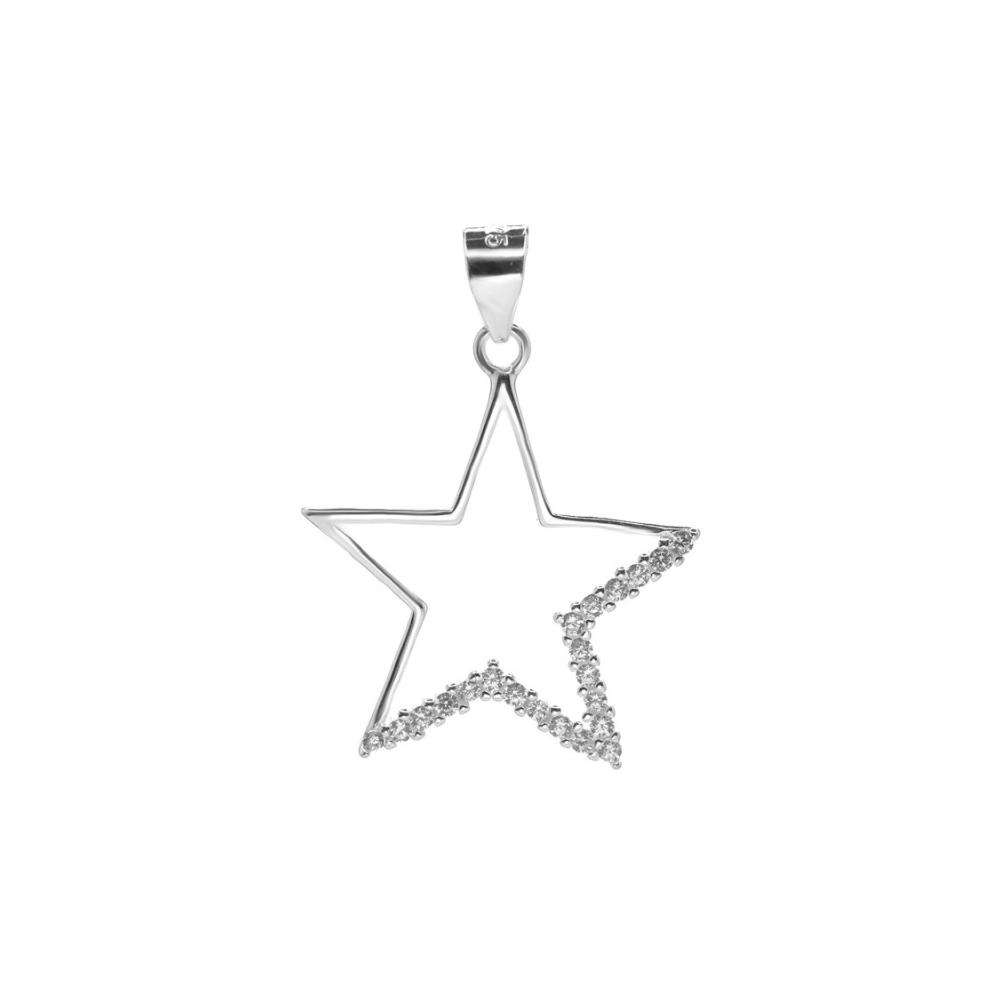 Colgante estrella con circones plata 925 — silverglam Colgante estrella con circones plata 925 — silverglam