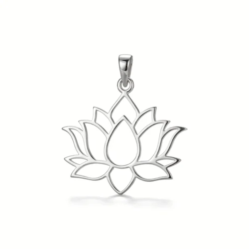 Colgante Flor de Loto Plata 925 — Silverglam Colgante Flor de Loto Plata 925 — Silverglam