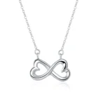 Collar infinito plateado 45 cm — silverglam Collar infinito plateado 45 cm — silverglam