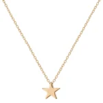 Collar acero dorado con colgante estrella — silverglam Collar acero dorado con colgante estrella — silverglam