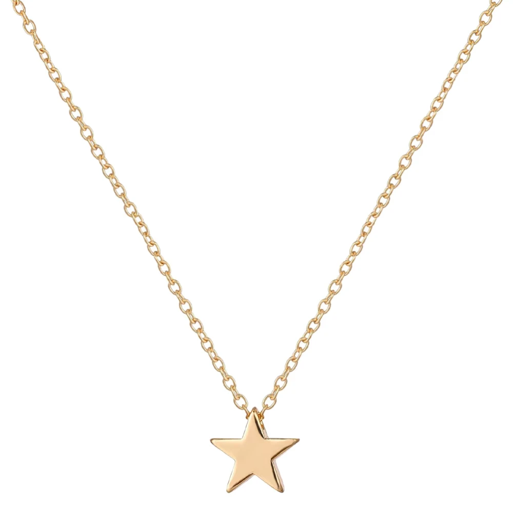 Collar acero dorado con colgante estrella — silverglam Collar acero dorado con colgante estrella — silverglam