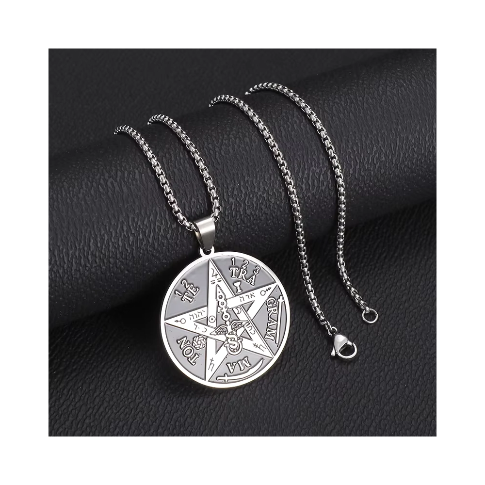 Collar-de-acero-con-colgante-tetragrammaton-60-cm-modelado Collar-de-acero-con-colgante-tetragrammaton-60-cm-modelado