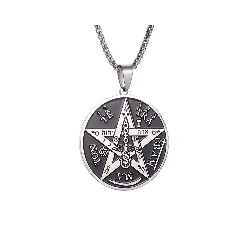 Collar tetragrammaton acero inoxidable 60 cm — silverglam Collar tetragrammaton acero inoxidable 60 cm — silverglam