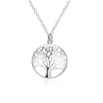 Conjunto árbol de la vida con collar y aros colgante Conjunto árbol de la vida con collar y aros colgante