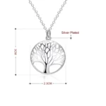 Conjunto árbol de la vida con collar y aros medidas Conjunto árbol de la vida con collar y aros medidas