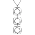 Conjunto collar y aros geométricos colgante Conjunto collar y aros geométricos colgante