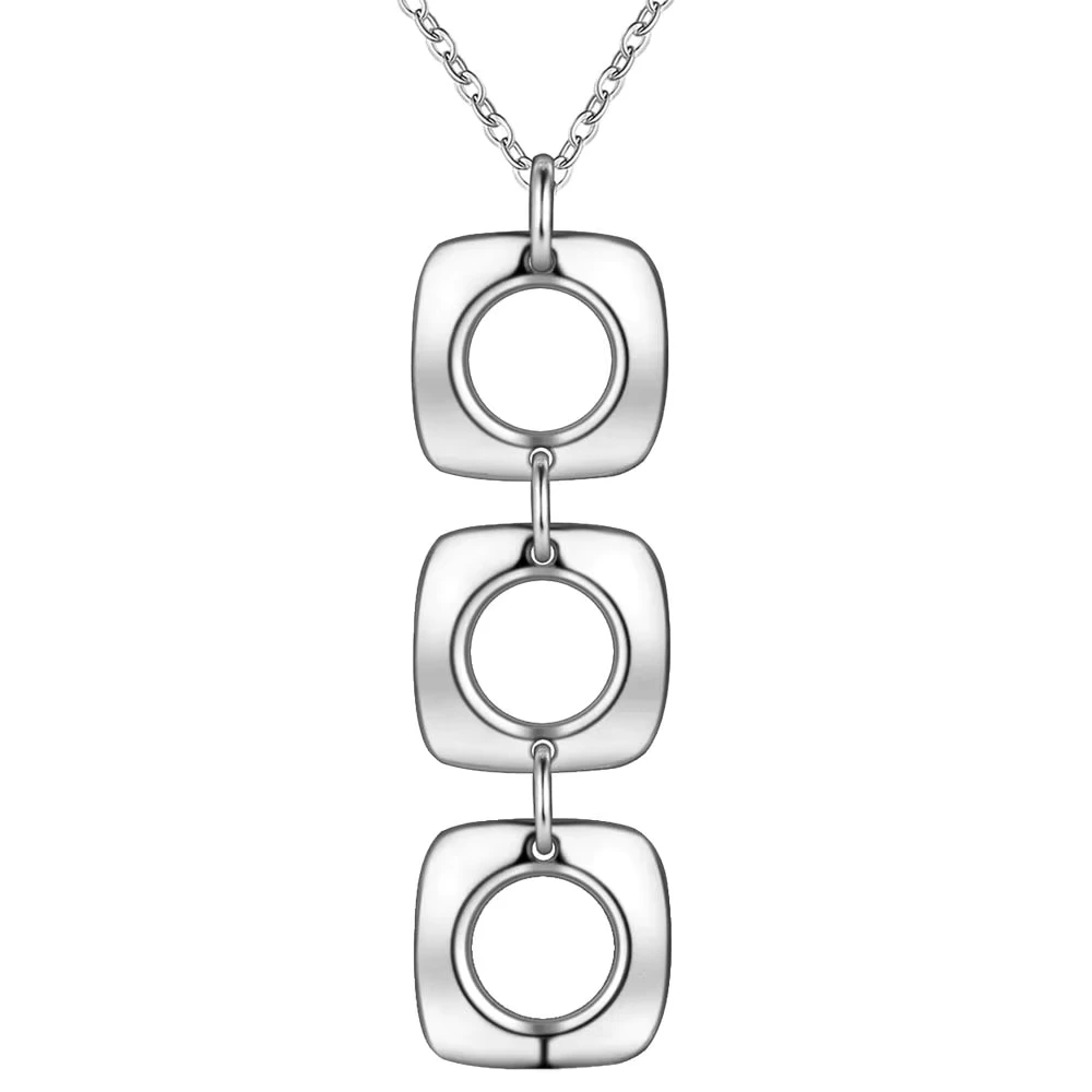 Conjunto collar y aros geométricos colgante Conjunto collar y aros geométricos colgante