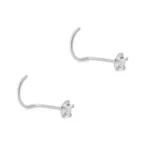 Par piercing de plata 925 naríz estrella circón par Par piercing de plata 925 naríz estrella circón par