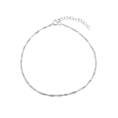 Pulsera Singapur Plata 925 18 cm — Silverglam Pulsera Singapur Plata 925 18 cm — Silverglam