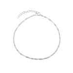 Pulsera de plata 925 cadena singapur derecha Pulsera de plata 925 cadena singapur derecha