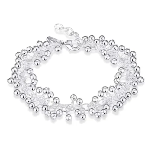 Pulsera Tipo Uvas Esferas Colgantes — Silverglam Pulsera Tipo Uvas Esferas Colgantes — Silverglam