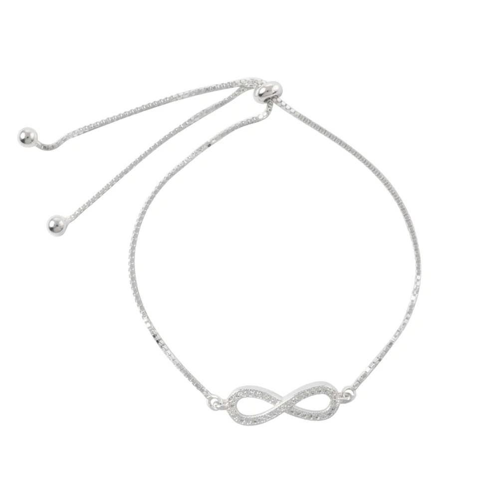 Pulsera plata 925 infinito microcircones — silverglam Pulsera plata 925 infinito microcircones — silverglam