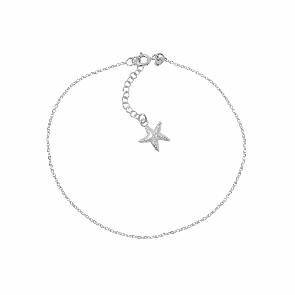 Tobillera estrella plata 925 derecha Tobillera estrella plata 925 derecha