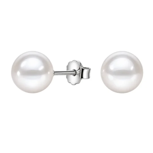 Aros Perla 6 mm Plata 925 — Silverglam Aros Perla 6 mm Plata 925 — Silverglam