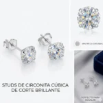 Aros plata 925 circón 6 mm caracteristicas Aros punto de luz plata 925 circón 6 mm