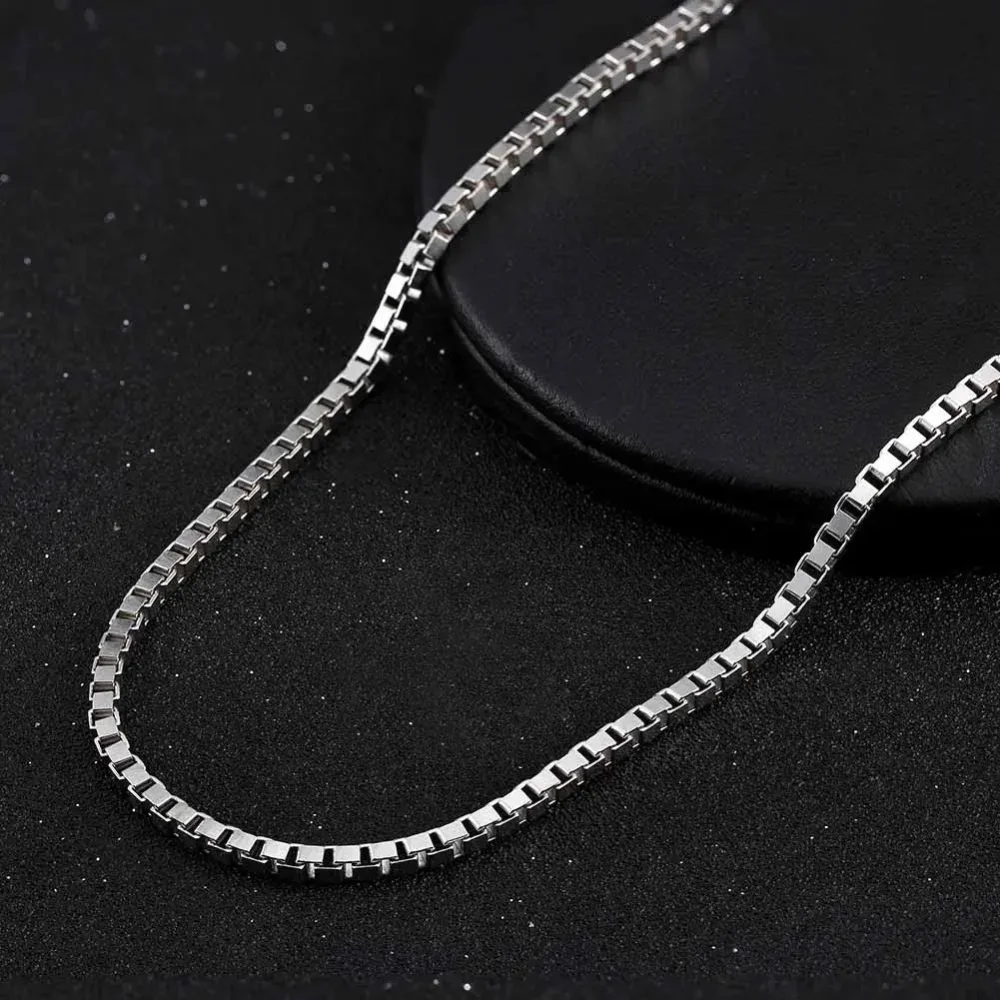 Cadena plata veneciana 2 mm 55 cm zoom Cadena plata veneciana 2 mm 55 cm zoom