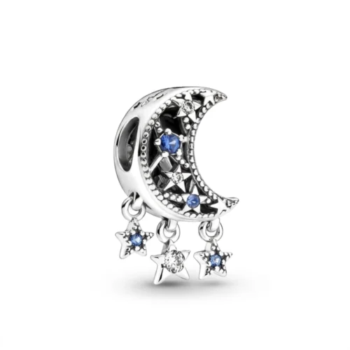 Charm Dije Luna y Estrellas con Circones — Silverglam Charm Dije Luna y Estrellas con Circones — Silverglam
