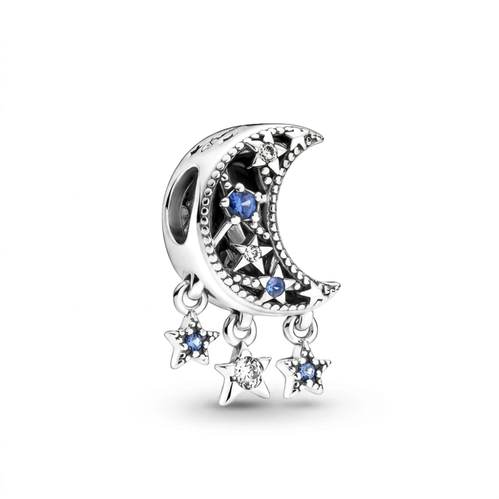 Charm dije luna y estrellas con circones — silverglam Charm dije luna y estrellas con circones — silverglam