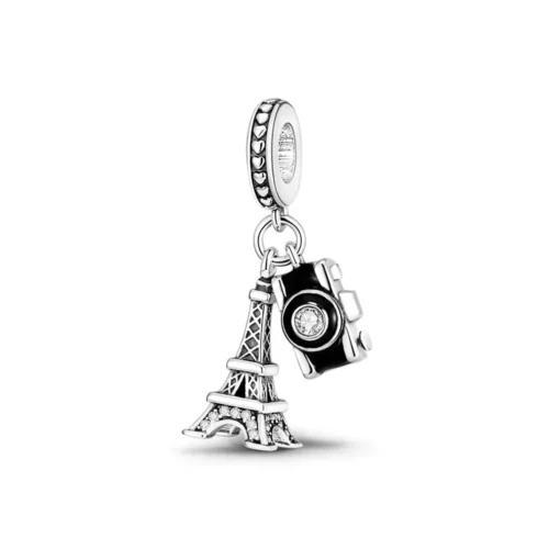 Charm Torre Eiffel y Cámara Colgante — Silverglam Charm Torre Eiffel y Cámara Colgante — Silverglam