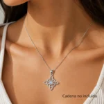 Colgante nudo de brujas circón tornasol plata 925 modelo Colgante nudo de brujas circón tornasol plata 925 modelo