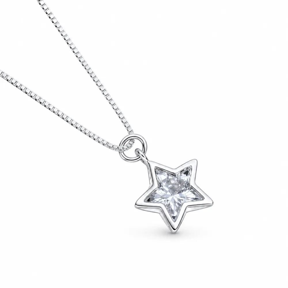 Collar estrella plata con circón — silverglam Collar estrella plata con circón — silverglam