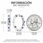 Aros argolla huggie estrellas y lunas azules caracteristicas Aros argolla huggie estrellas y lunas azules caracteristicas
