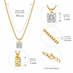 Collar veneciano punto de luz 5 mm baño de oro 18k caracteristicas Collar veneciano punto de luz 5 mm baño de oro 18k caracteristicas
