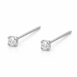 Par piercing plata 925 circón 1,5 mm derecha Par piercing plata 925 circón 1,5 mm derecha