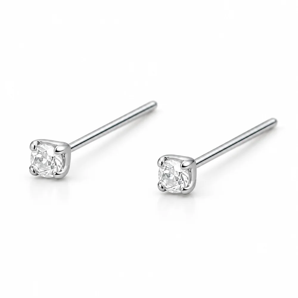 Par piercing plata 925 circón 1,5 mm derecha Par piercing plata 925 circón 1,5 mm derecha